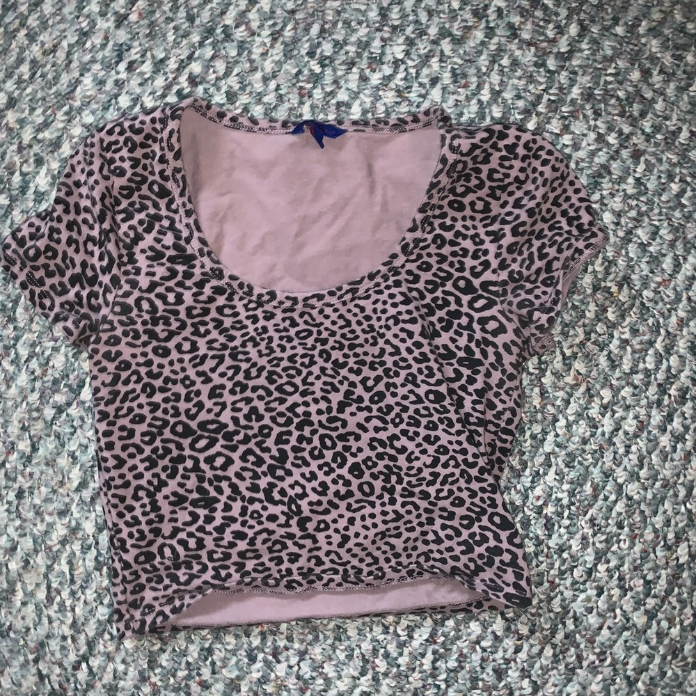 Cheetah print crop top